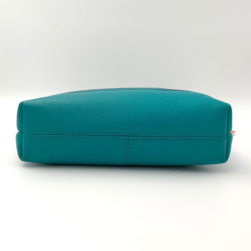 Leather (Rfid Blocking) Multi-Colored Stripe Cros… - image 3